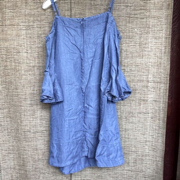 Blue Rain open shoulders mini dress color denim - Picture 4 of 4